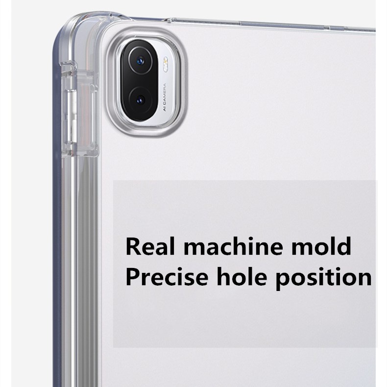 Bao Da Máy Tính Bảng Từ Tính Trong Suốt Có Ngăn Đựng Bút Cho Xiaomi Mi Pad 5 Pro 12.4 Xiaomi Mi Pad 5 11inch + Miếng Dán