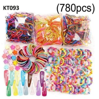 Hộp Kẹp tóc, cột tóc, dây buộc tóc set 780 chi tiết