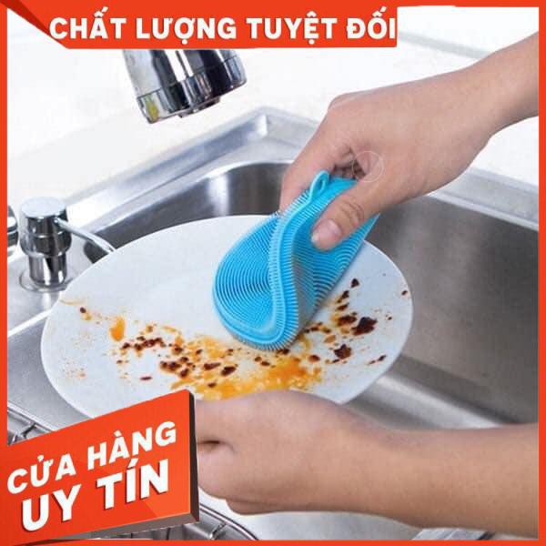 Miếng rửa bát lót tay silicon đa năng