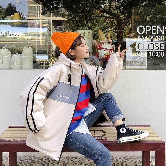 Áo Khoác Gió Form Rộng Nữ Cá Tính AK50