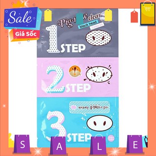 Mặt Nạ Lột Mụn Đầu Đen 3 Bước Holika Holika Pig Nose Clear Black Head 3-Step Kit - 30ml hàn