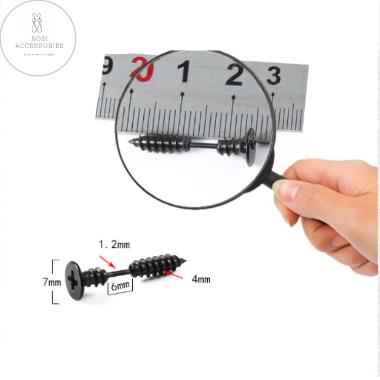 Khuyên Tai Nam Nữ Screw Earrings (giá 1 chiếc)