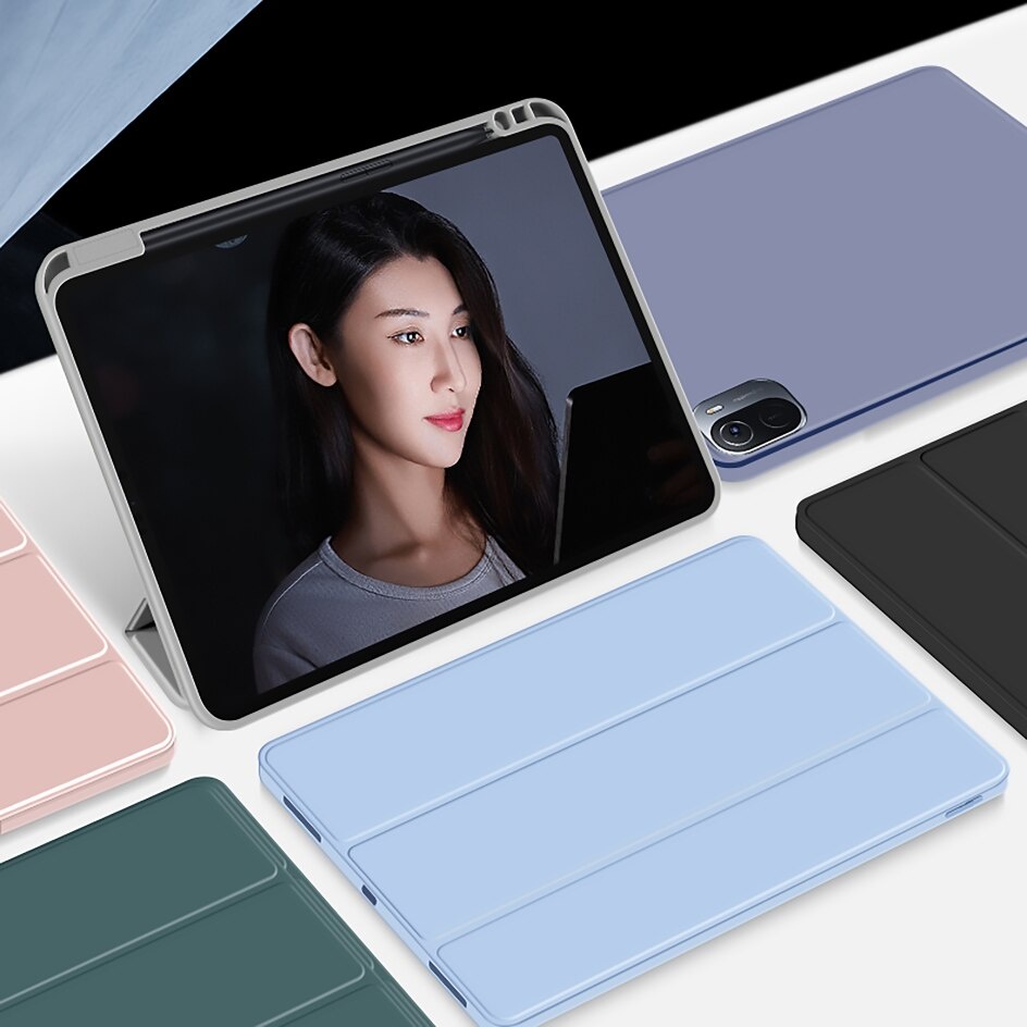 Bao da máy tính bảng có khe đựng bút chì thích hợp cho Xiaomi Mi Pad 5 Xiaomi Pad 5 Pro 11 Inch 2021