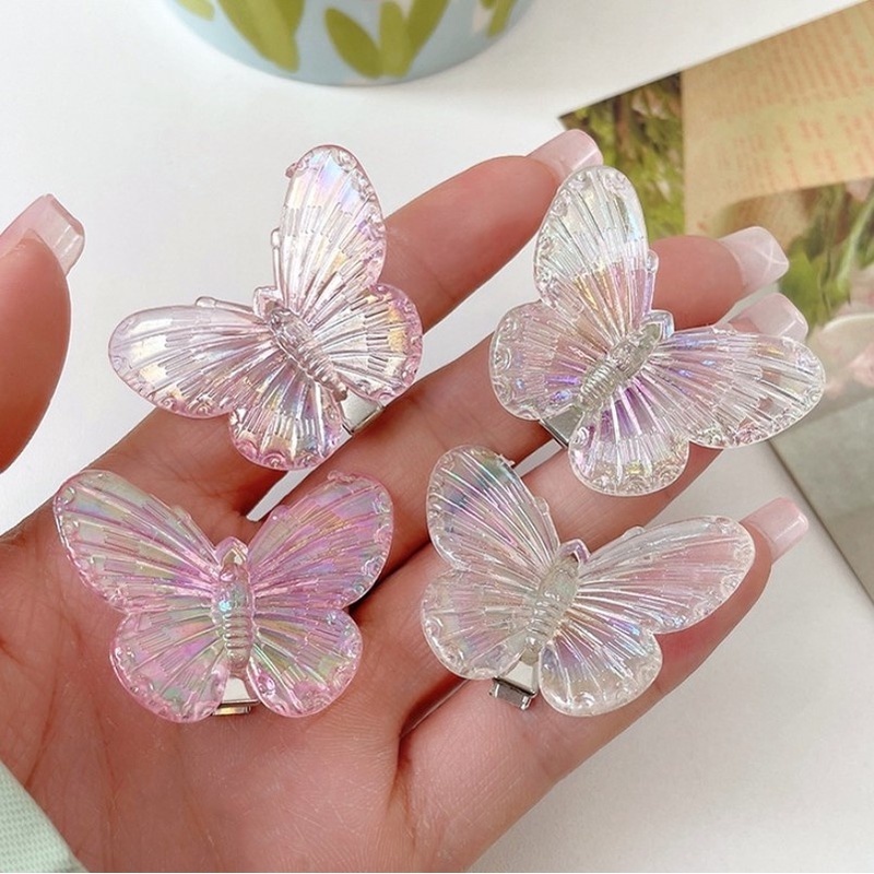 Kẹp Tóc Hình Nơ Bướm Nhiều Màu Phong Cách Hàn Quốc Ngọt Ngào Dễ Phối Đồ Dành Cho Bạn Nữ