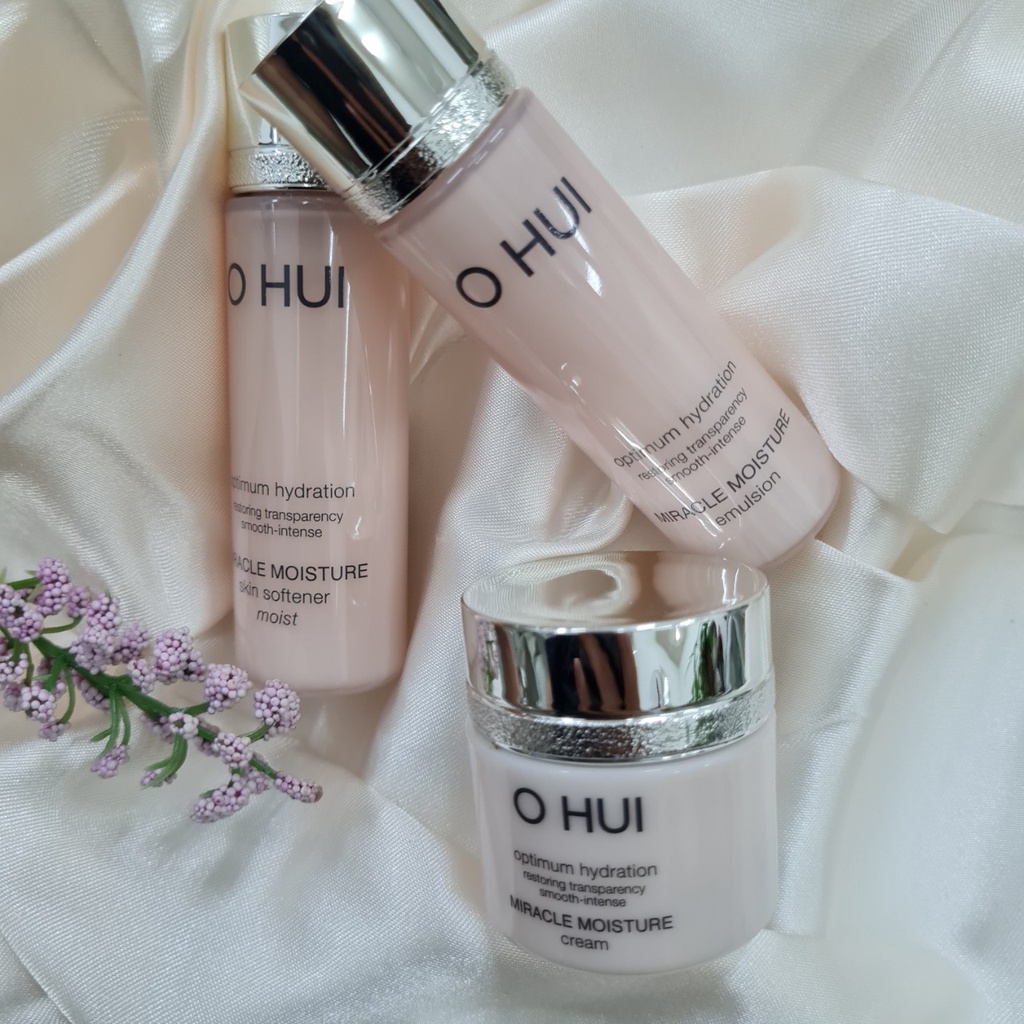 Set dưỡng cấp ẩm trắng hồng Ohui mini 3 sản phẩm Ohui miracle moisture