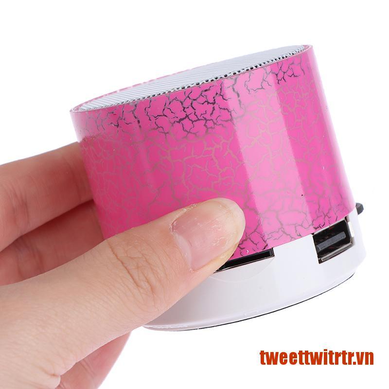 TRTR Mini Bluetooth Crack LED Wireless Loudspeaker Portable MP3 Music Sound Colu