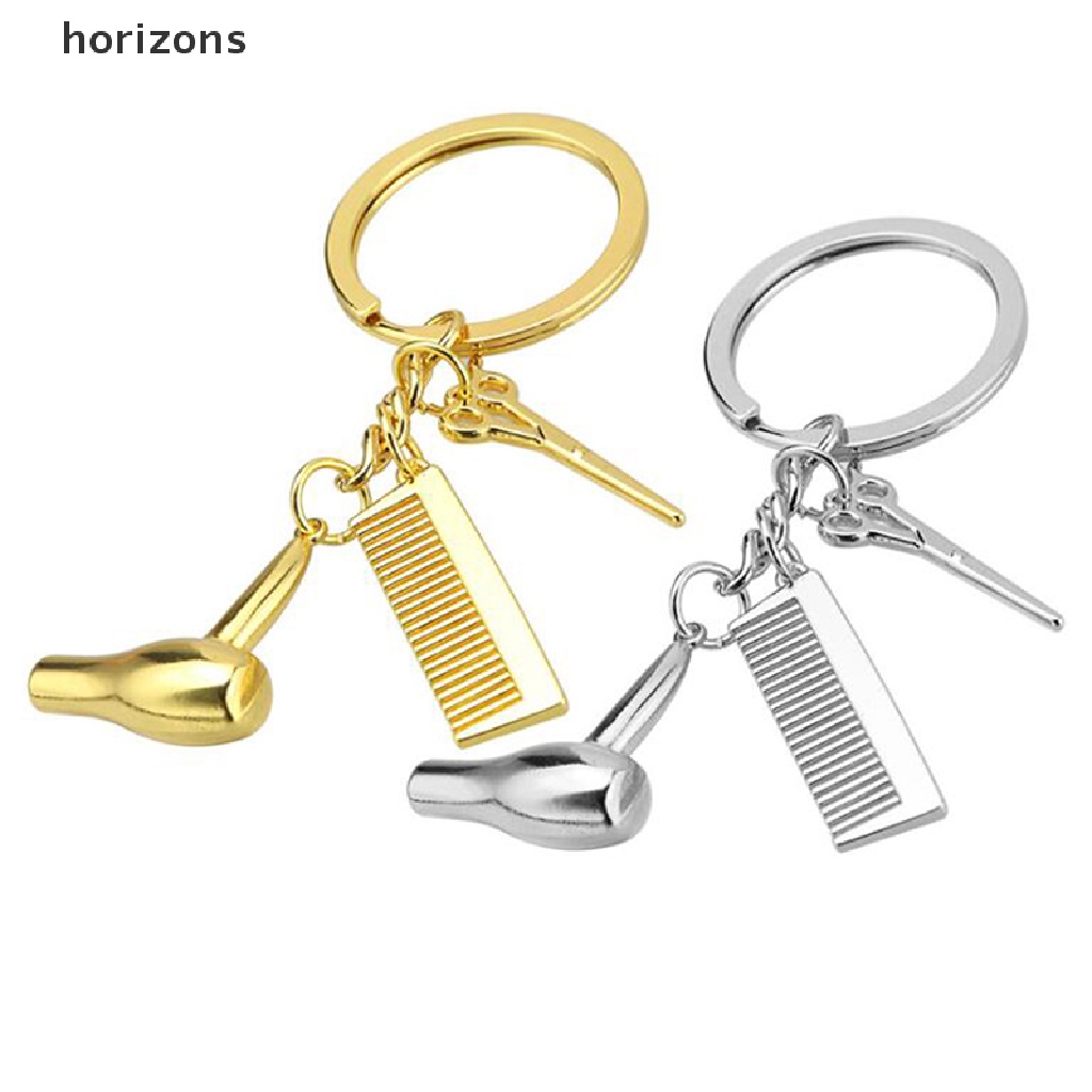 Móc Khóa Hình Máy Sấy Tóc / Lược / Kéo Độc Đáo