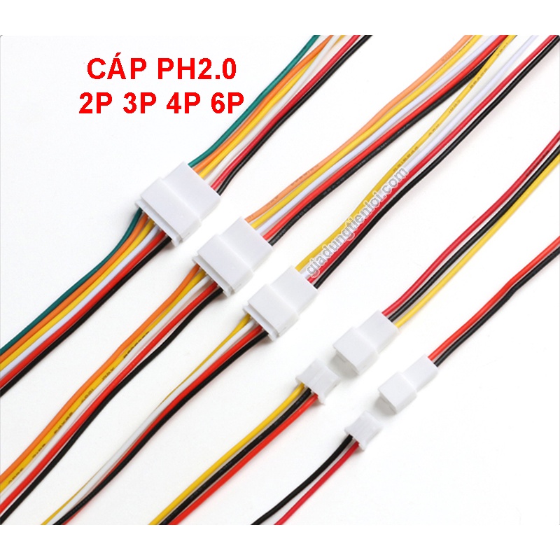 Cáp điện tử PH2.0 2P 3P - dây dài 20CM