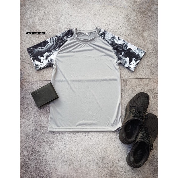 Áo thể thao phối tay,chất mè siêu mát dang thể thao