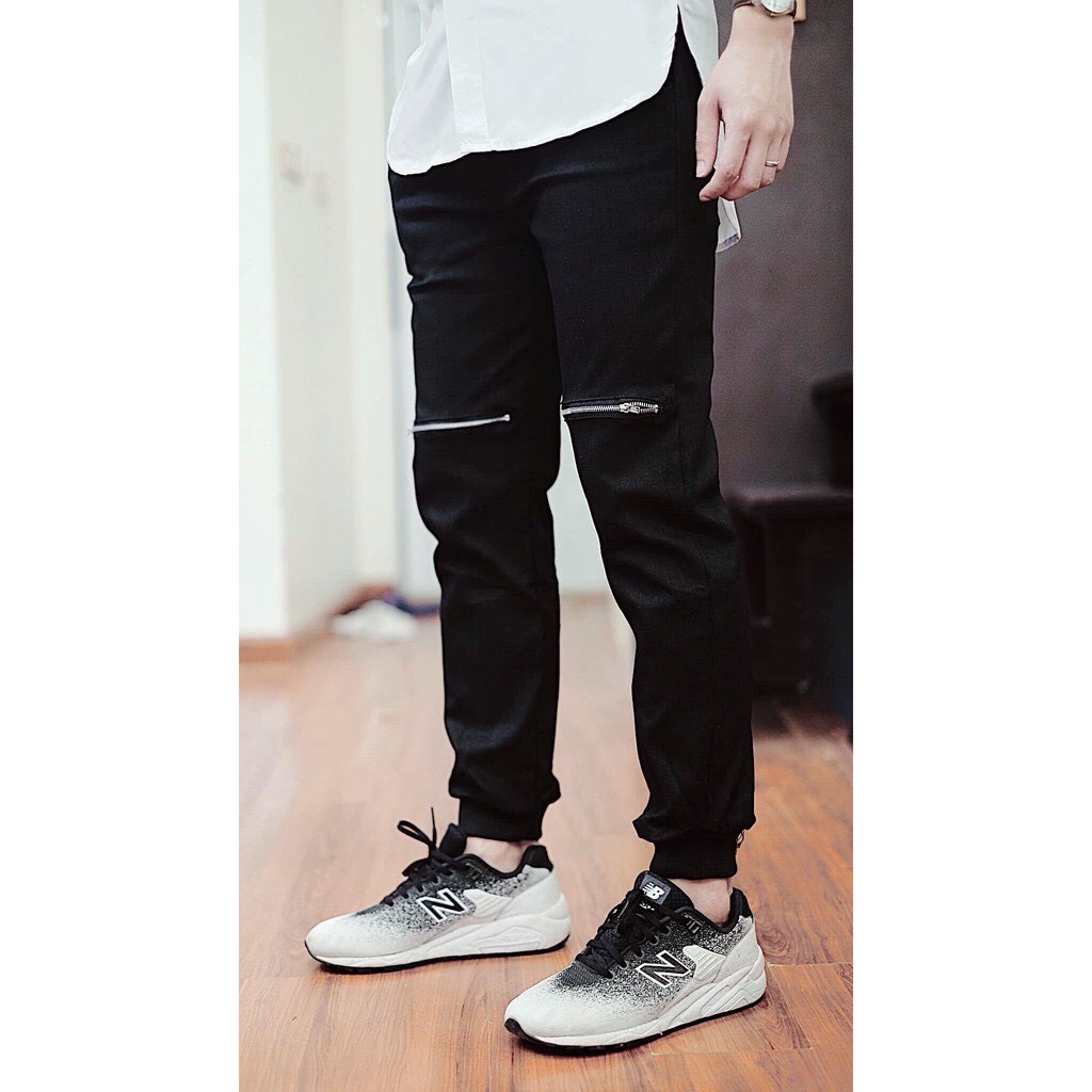 QUẦN JOGGER 2 KHOÁ GỐI PHONG CÁCH 2023