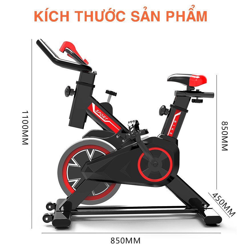 Xe đạp tập Gym JOBUR GH600 - Xe đạp tập thể dục, FITNESS tại nhà Hàng nhập khẩu CAO CẤP