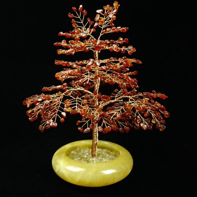 Đá vụn làm vòng tay, cây bonsai