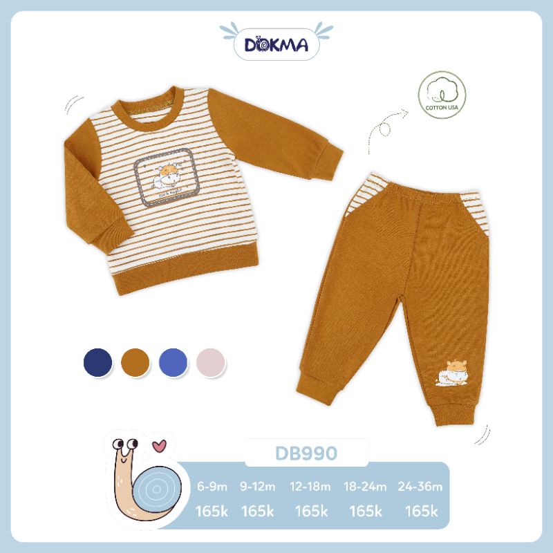 Bộ dày vừa dài tay bé trai, bé gái Dokma 9-36M DB990, DB1106