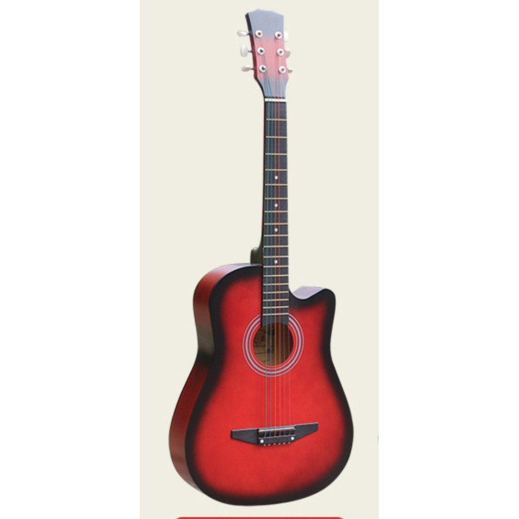 Đàn Guitar Gỗ Đen Nhám Dáng Khuyết Woim GU05