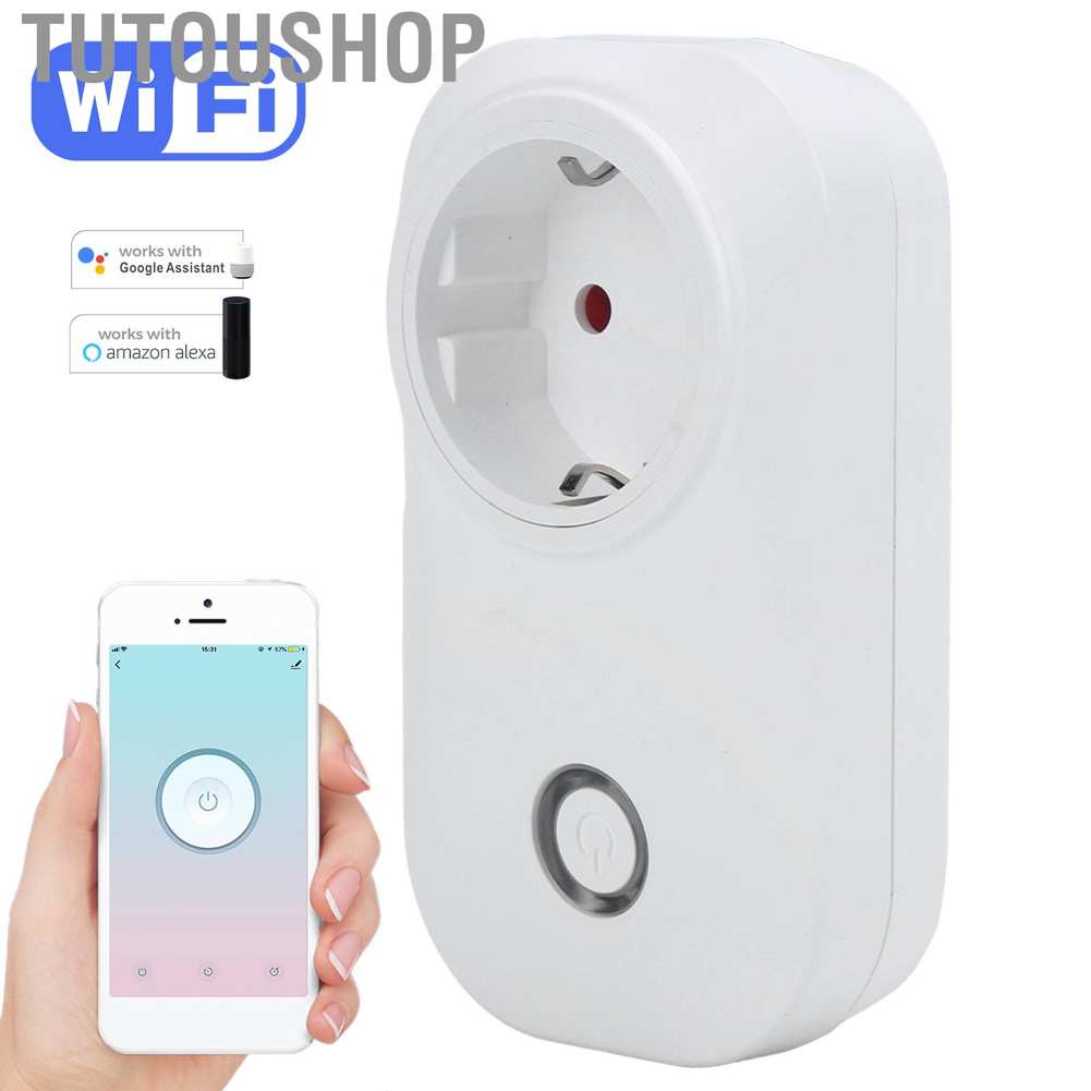 Ổ Cắm Thông Minh Điều Khiển Từ Xa Qua Ứng Dụng Điện Thoại Kết Nối Wifi 90-250v