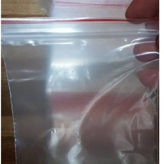 Túi zipper viền đỏ/chỉ đỏ (100g)