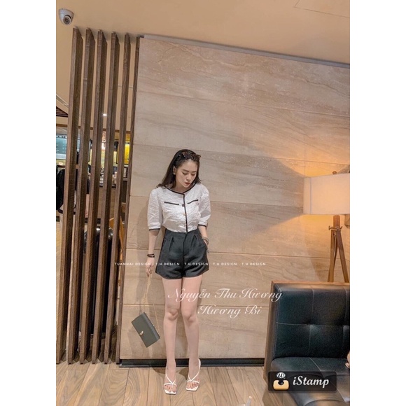 áo gấm cúc ngọc 2màu hot hit