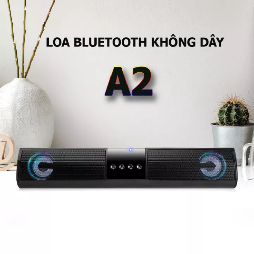 Loa Bluetooth Speaker A2  FREESHIP  Loa Dáng Dài 2 Loa Cực Đỉnh, Kểu Dáng Sang Trọng Hỗ Trợ Thẻ Nhớ