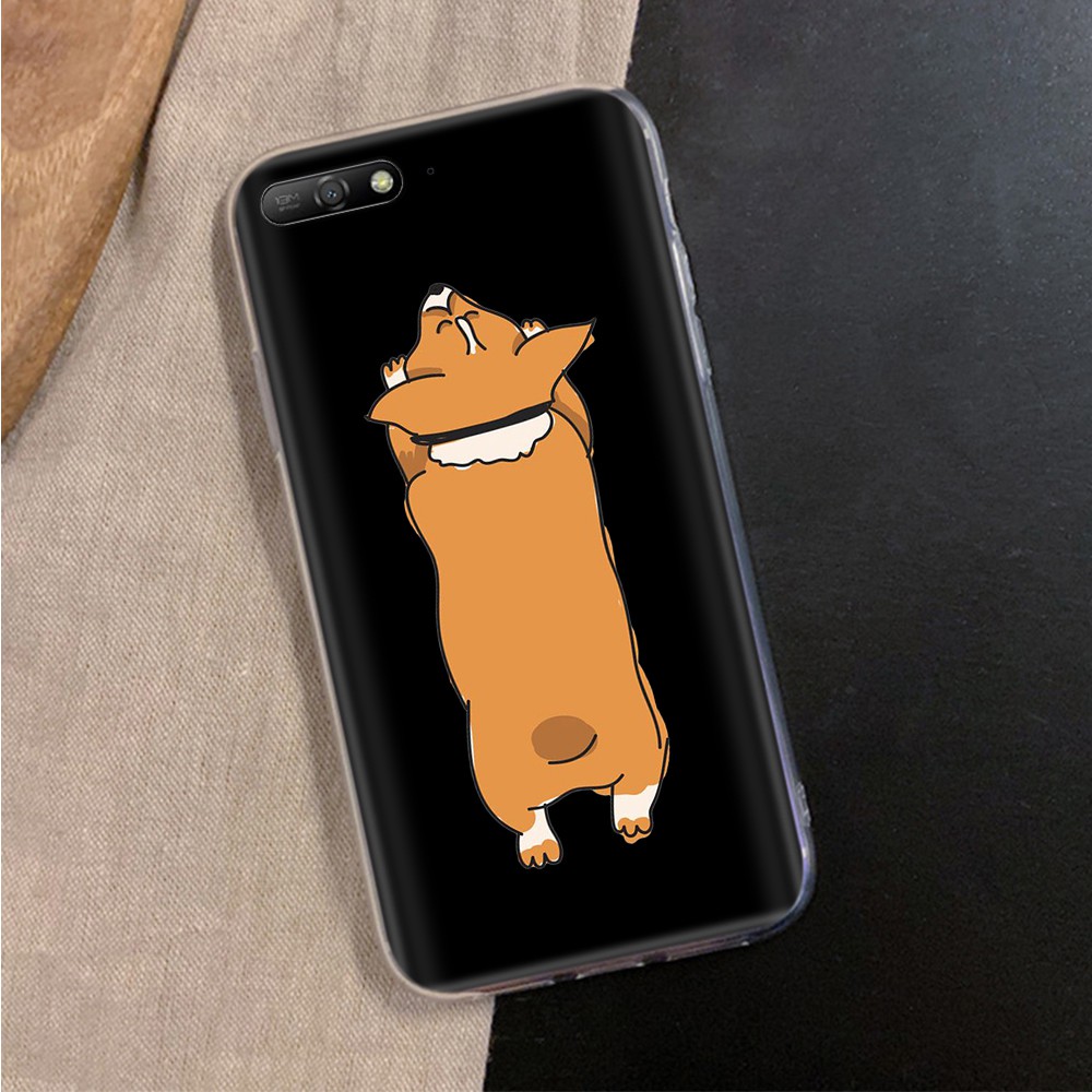 Ốp lưng samsung Trong Suốt In Hình Chó Corgi Đáng Yêu Cho Samsung A10 A10S A20 A30 A20S A40 A40S A20E A11 A51 A71