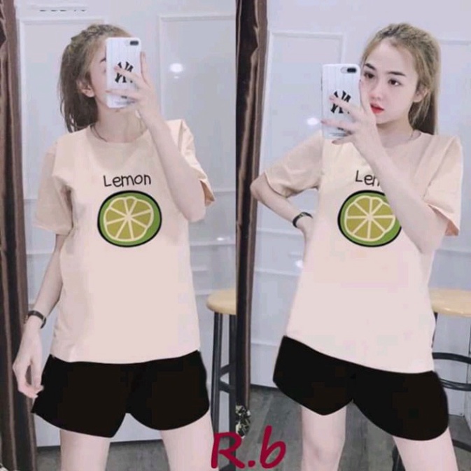 Áo phông nam nữ form rộng Lemon Unisex áo thun tay lỡ form rộng tee basic Oversize ATIN95 - Áo thun nam nữ chất mềm mịn | WebRaoVat - webraovat.net.vn