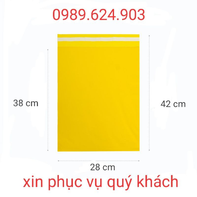 Túi nilon gói hàng niêm phong tự dính size 28x42 ( túi dán miệng )