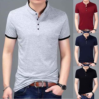 Áo thun nam cổ trụ