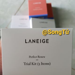 BỘ CHĂM SÓC DA LANEIGE PERFECT RENEW TRIAL KIT 5 ITEMS