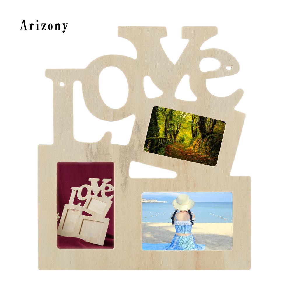 ✮Bộ Khung Ảnh Gia Đình Bằng Gỗ 3 Trong 1