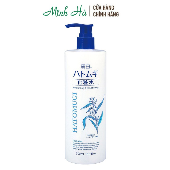 Nước hoa hồng Hatomugi Moisturizing &amp; Conditioning Lotion 500ml