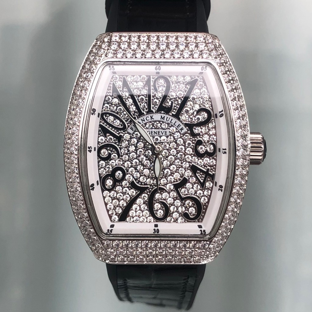 Đồng Hồ Nữ FM GENEVE Đính Full Đá Mặt Số, Máy Pin Nhật, Size 28mm, Chống Nước 5ATM