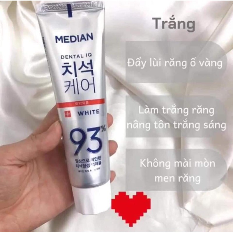 Kem đánh răng trắng sáng MEDIAN DENTAL IQ 93% 120g NCC Shoptido