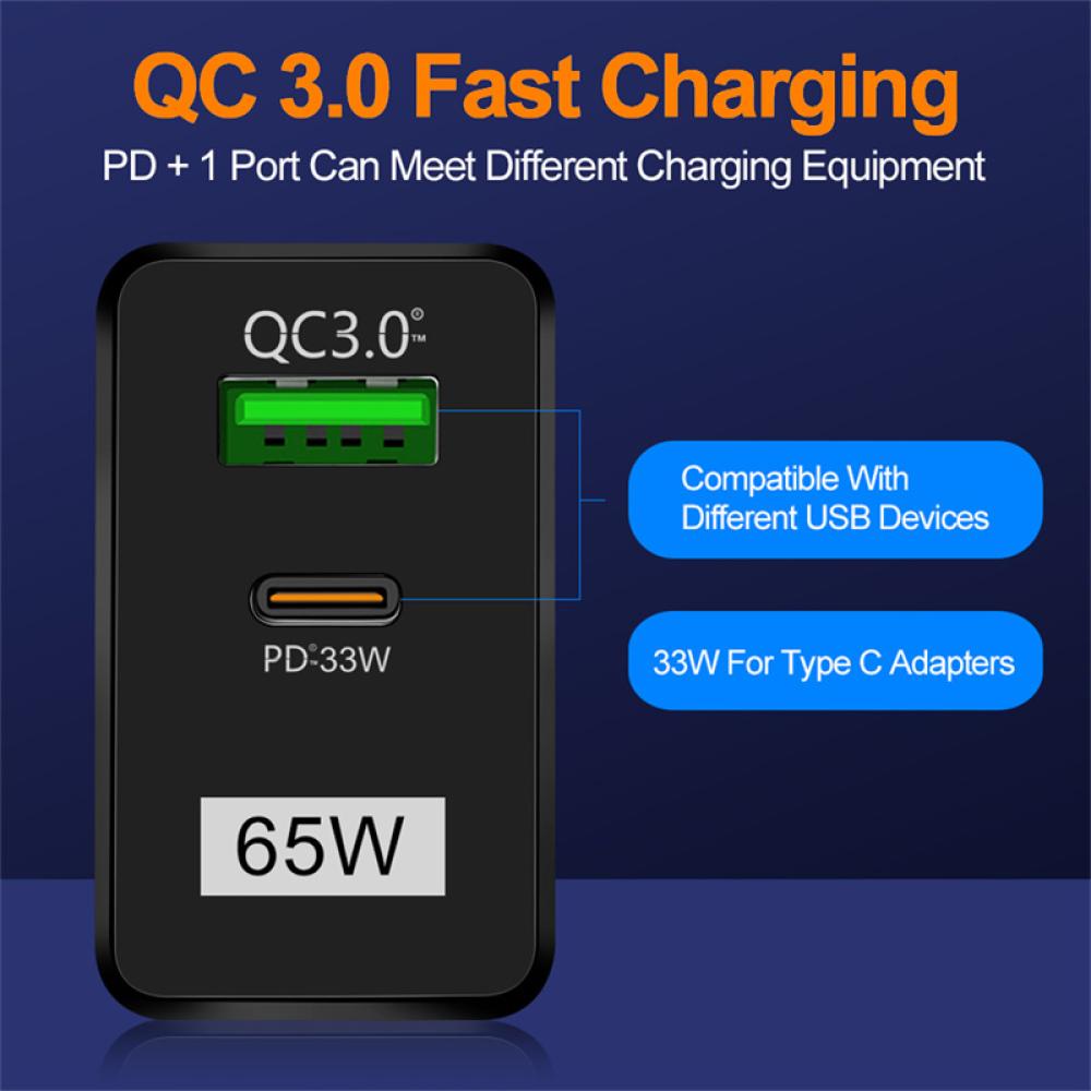 Cốc Sạc Nhanh QC PD 3.0 USB Type C 65W D2Z8