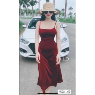 Đầm cúp nguc 2 dây
