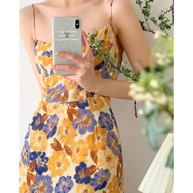 Order 15 ngày- Đầm hoa vạt xéo #491