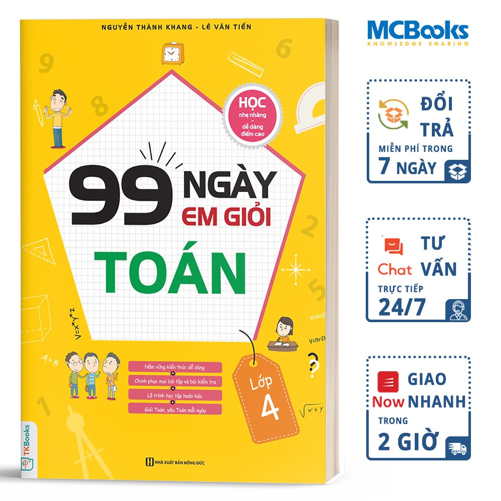 Sách - 99 Ngày Em Giỏi Toán Lớp 4 - TKBooks