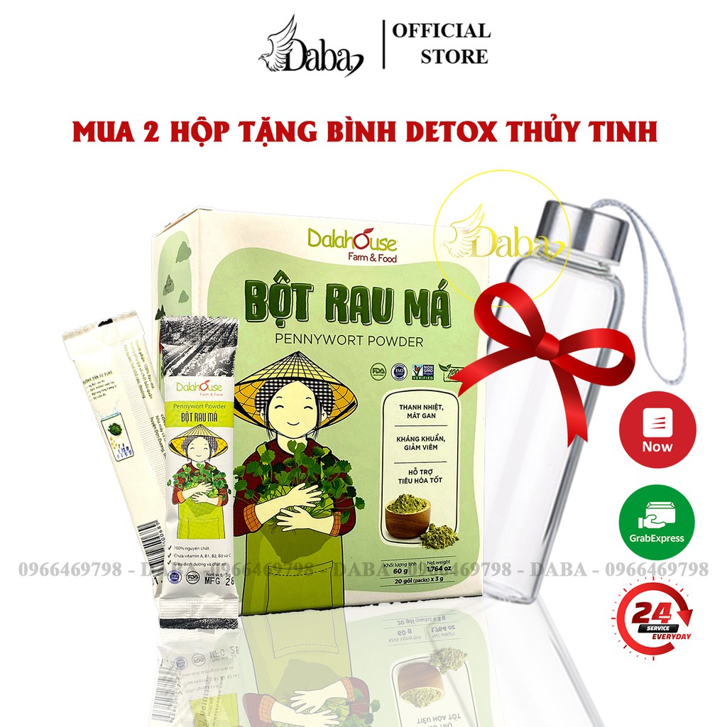 Bột Rau Má Nguyên Chất Dalahouse 50g