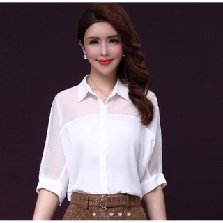 ÁO SƠ MI PHỐI VOAN - MÃ 3148