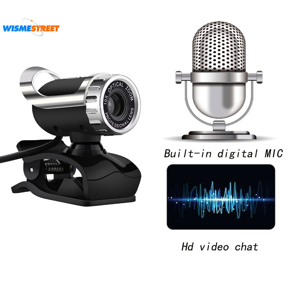 Webcam USB 2.0 độ phân giải cao tích hợp micro cho laptop | BigBuy360 - bigbuy360.vn
