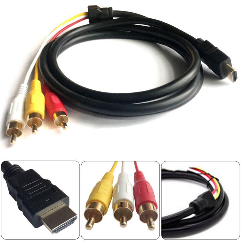Cáp âm thanh chuyển đổi cổng HDMI sang 3 cổng RCA AV 1.5 m