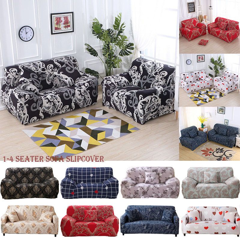 Vỏ Bọc Ghế Sofa 1-4 Co Giãn Chống Bụi