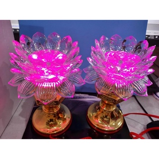 BỘ ĐÈN HOA SEN ĐỂ BÀN THỜ
