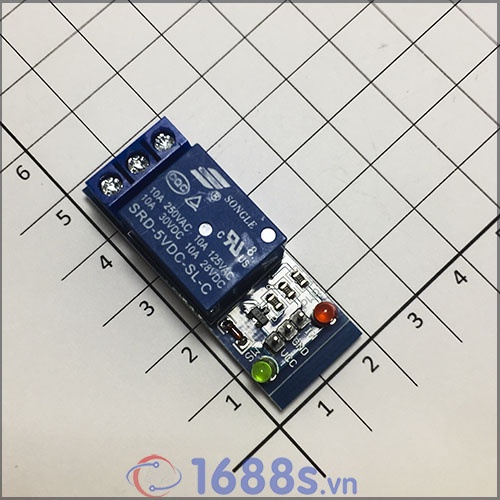 Module 1 Relay Kích Mức Thấp 5V - 12V - 1688s.vn