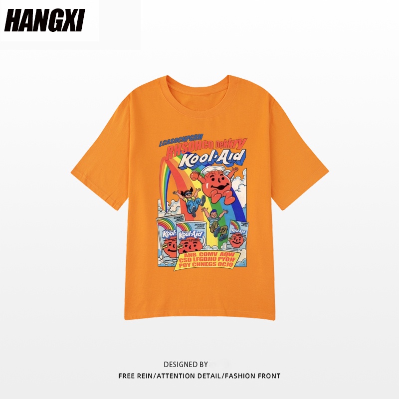 NRVP Áo Thun Tay Ngắn Cổ Tròn Thời Trang Mùa Hè Phong Cách Hàn Quốc 2022 Cho Nam Và Nữ