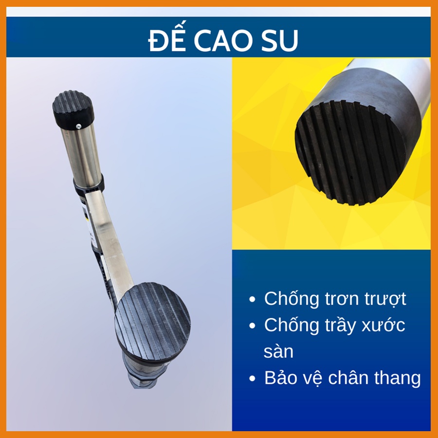 Thang Nhôm Rút Inox DAKITA Nhật Bản R-320 Siêu Dày Cứng, An Toàn Giá Gốc Tại Kho