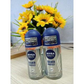Combo 2 chai Lăn khử mùi Nivea Men Silver Protect 48H