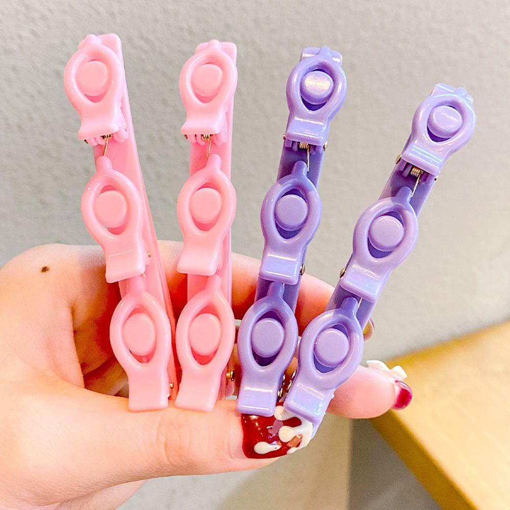 NICKOLAS Kẹp Tóc Bện Hai Lớp Thời Trang Cho Bé Gái