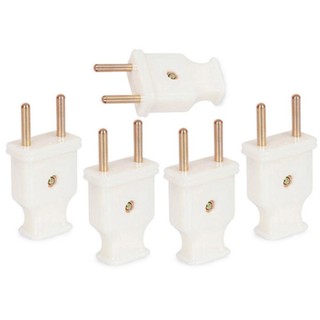 Phích cắm điện - phích cắm cái nối âm ABS đồng thau Phích cắm chuyển đổi chân cắm ra tròn ra dẹp