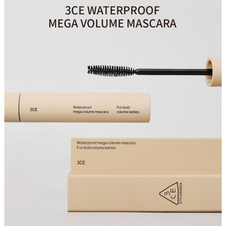 Mascara 3CE Stylenanda WaterProof Mega Volume Siêu Dày Mi
