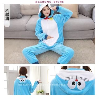 bộ đồ thú doraemon siêu đáng yêu