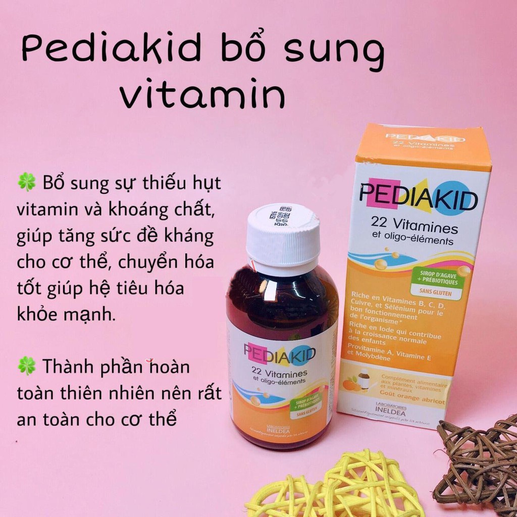 [GIÁ GỐC] Pediakid 22 Vitamins &amp; Minerals Vitamin tổng hợp cho trẻ em (125ml)